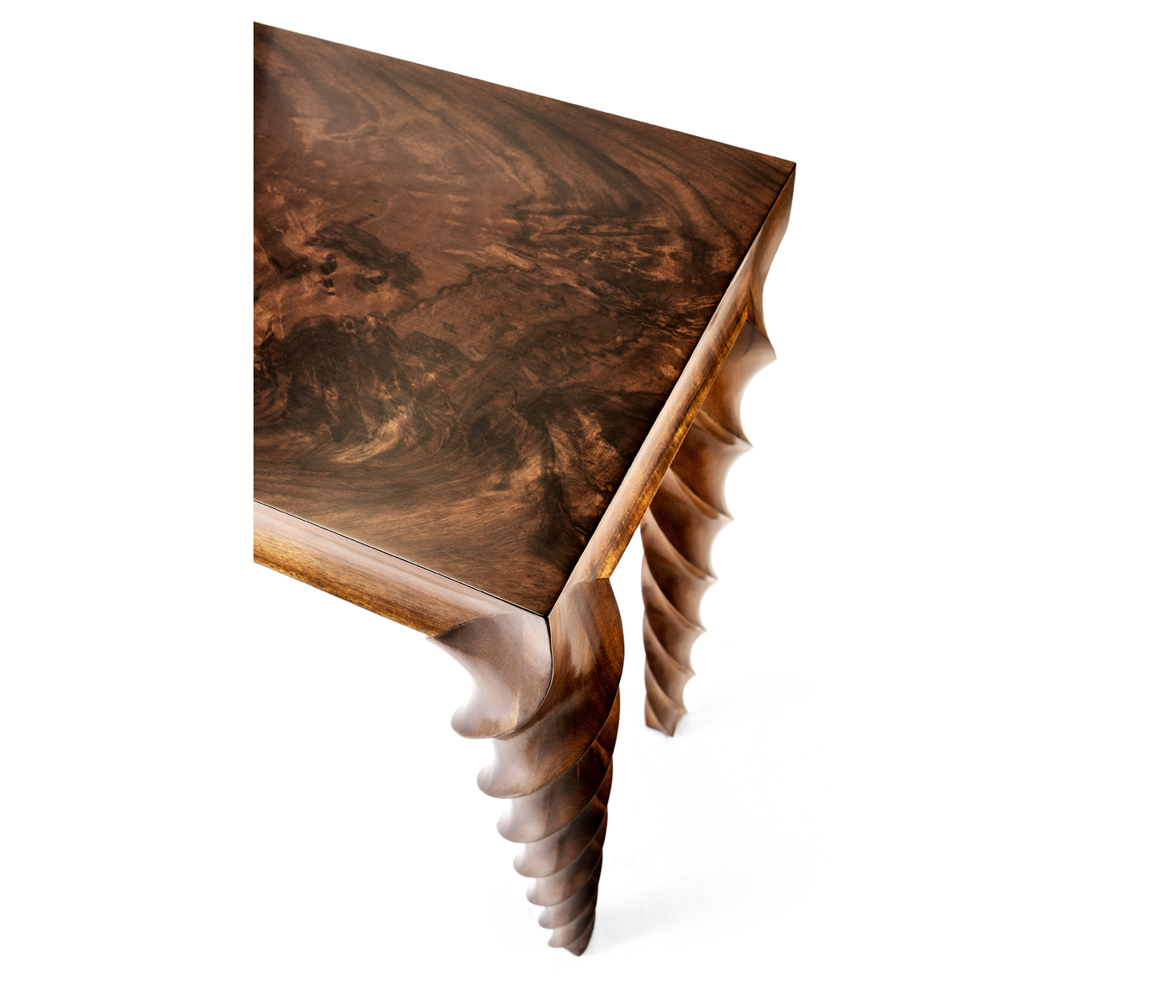 Walnut Barleytwist Console Table