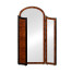 Art Deco style full length triple dressing mirror (Satin)