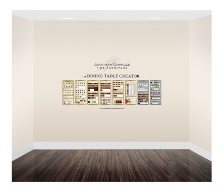 Small custom dining graphic display