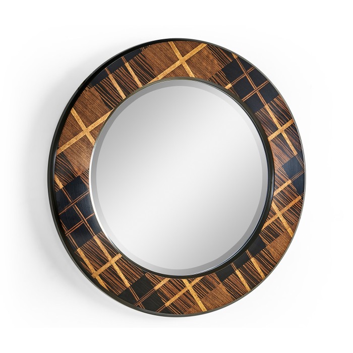 Hand Inlaid Tartan Porthole Mirror 28