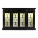 Traditional Four Door Breakfront Display Cabinet