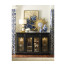 Traditional Four Door Breakfront Display Cabinet
