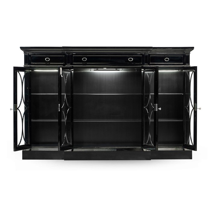 Madison Four Door Breakfront Display Cabinet