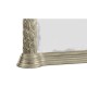 Carved and water gilded silver leaf narrow floor standing mirror