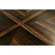 Macassar Ebony Lamp Table with White Brass Detail