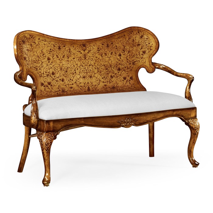 Seaweed Marquetry Loveseat