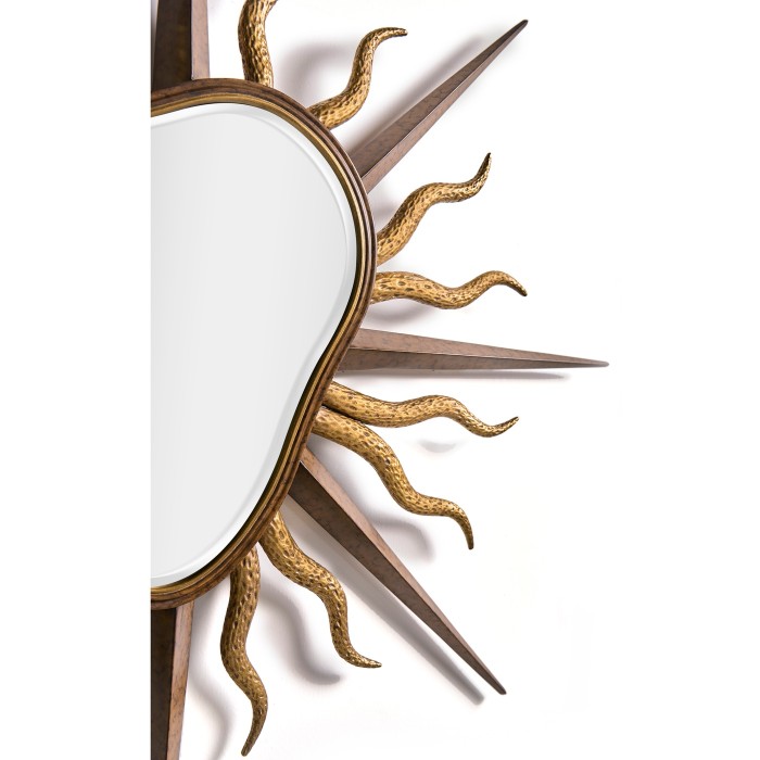 Gilded and faux tortoise shell mirror