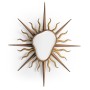 Gilded and faux tortoise shell mirror