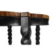 Black Barleytwist Quatrefoil Side Table 28
