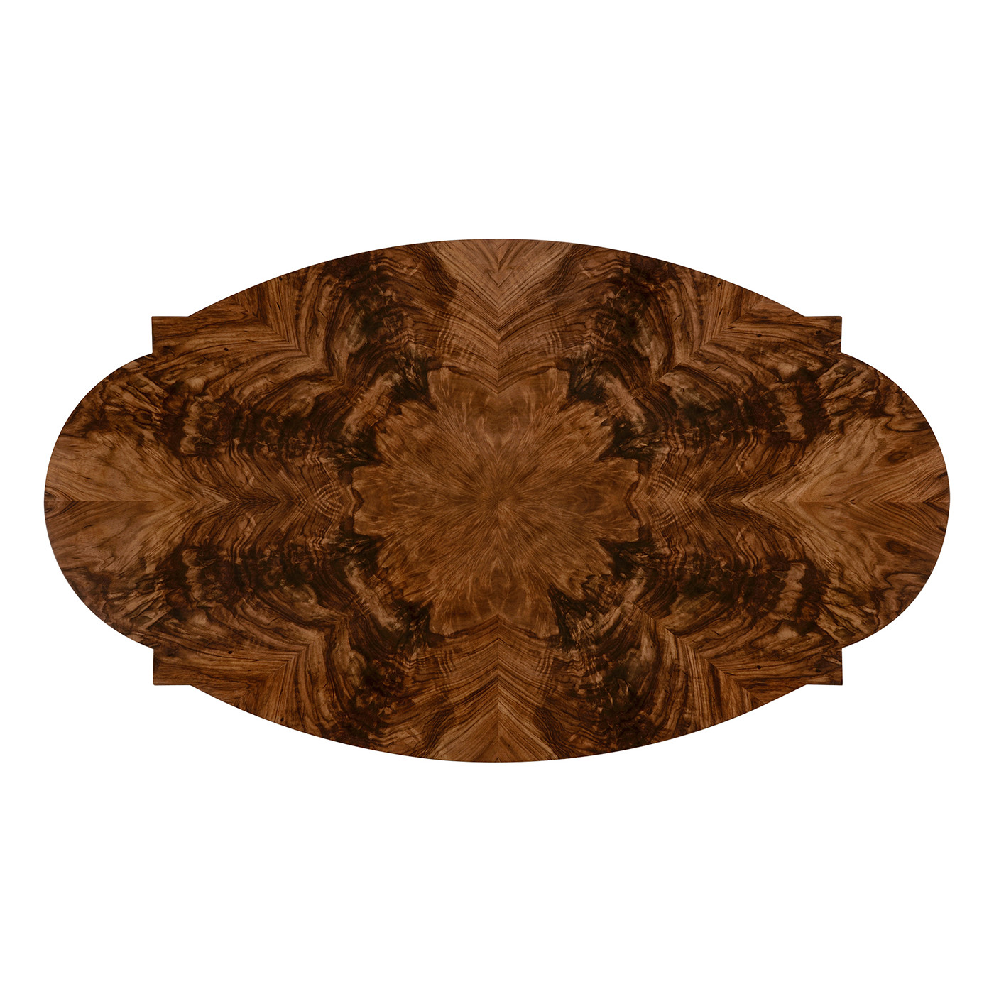 Oval Black Barleytwist Quatrefoil Coffee Table