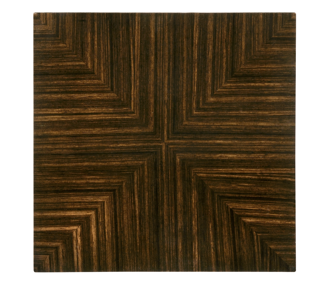 Macassar Ebony Nesting Tables with White Brass Detail