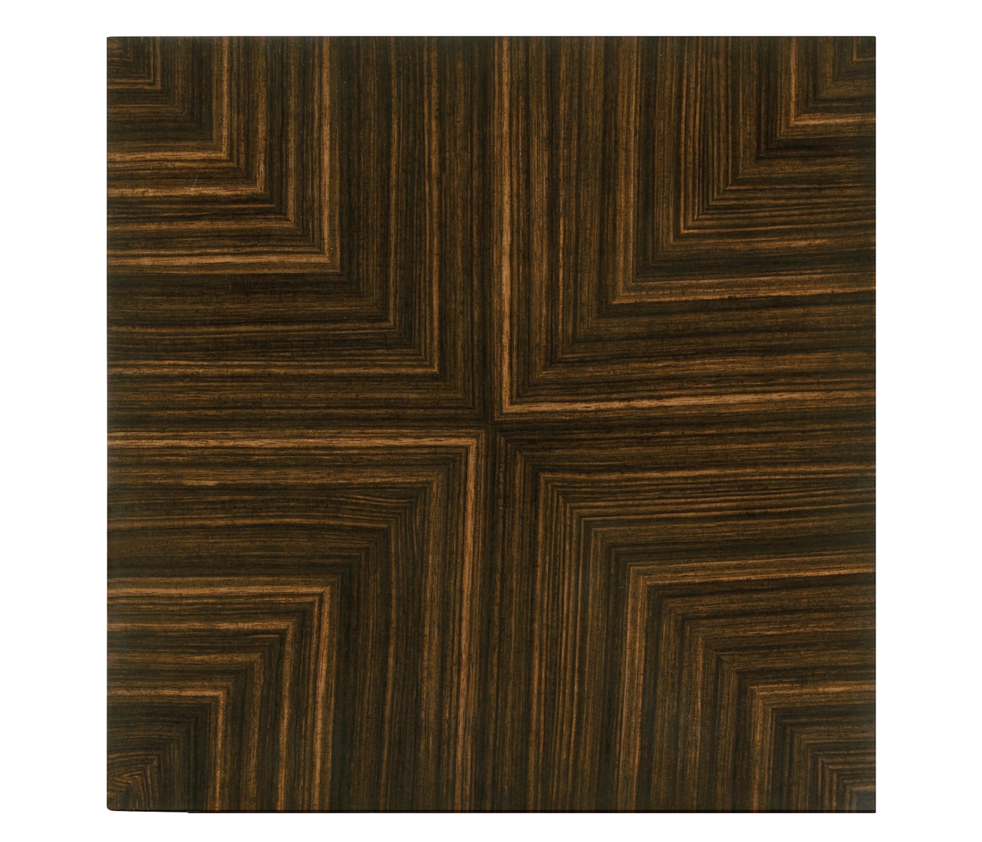 Macassar Ebony Nesting Tables with White Brass Detail