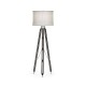 Black Mocha Oak Architectural Floor Lamp 64
