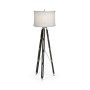 Black Mocha Oak Architectural Floor Lamp 64