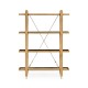 Four-Tier Oak Architectural Étagère