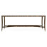 Macassar Ebony Coffee Table with White Brass Detail