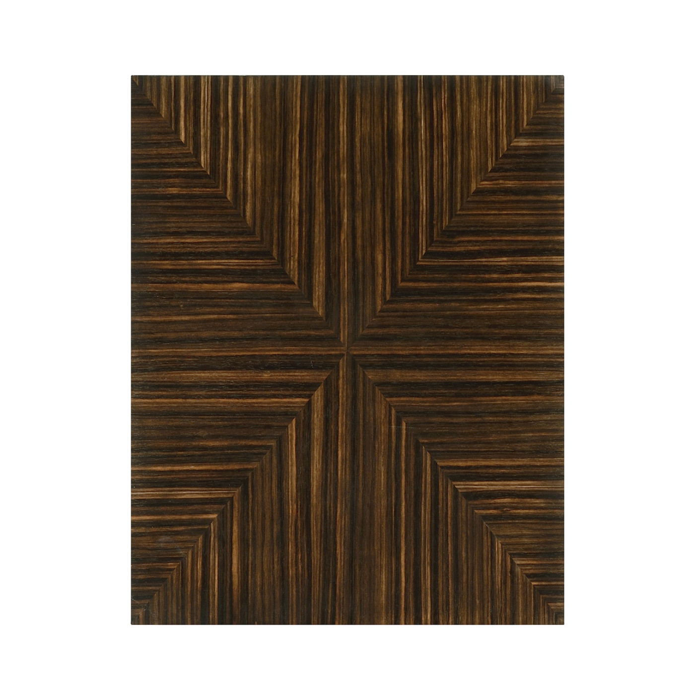 Macassar Ebony End Table with White Brass Detail