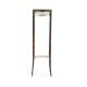 Macassar Ebony Torchere with White Brass Detail