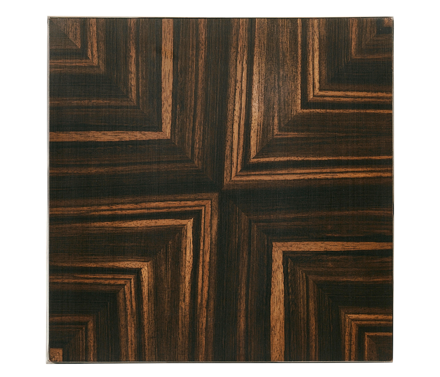 Macassar Ebony Torchere with White Brass Detail