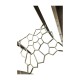 Macassar Ebony Torchere with White Brass Detail