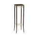 Macassar Ebony Torchere with White Brass Detail