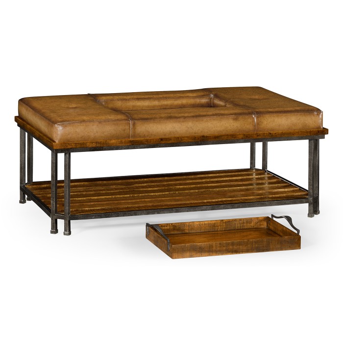 Country cocktail ottoman