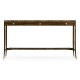 Macassar Ebony Console Table with White Brass Detail