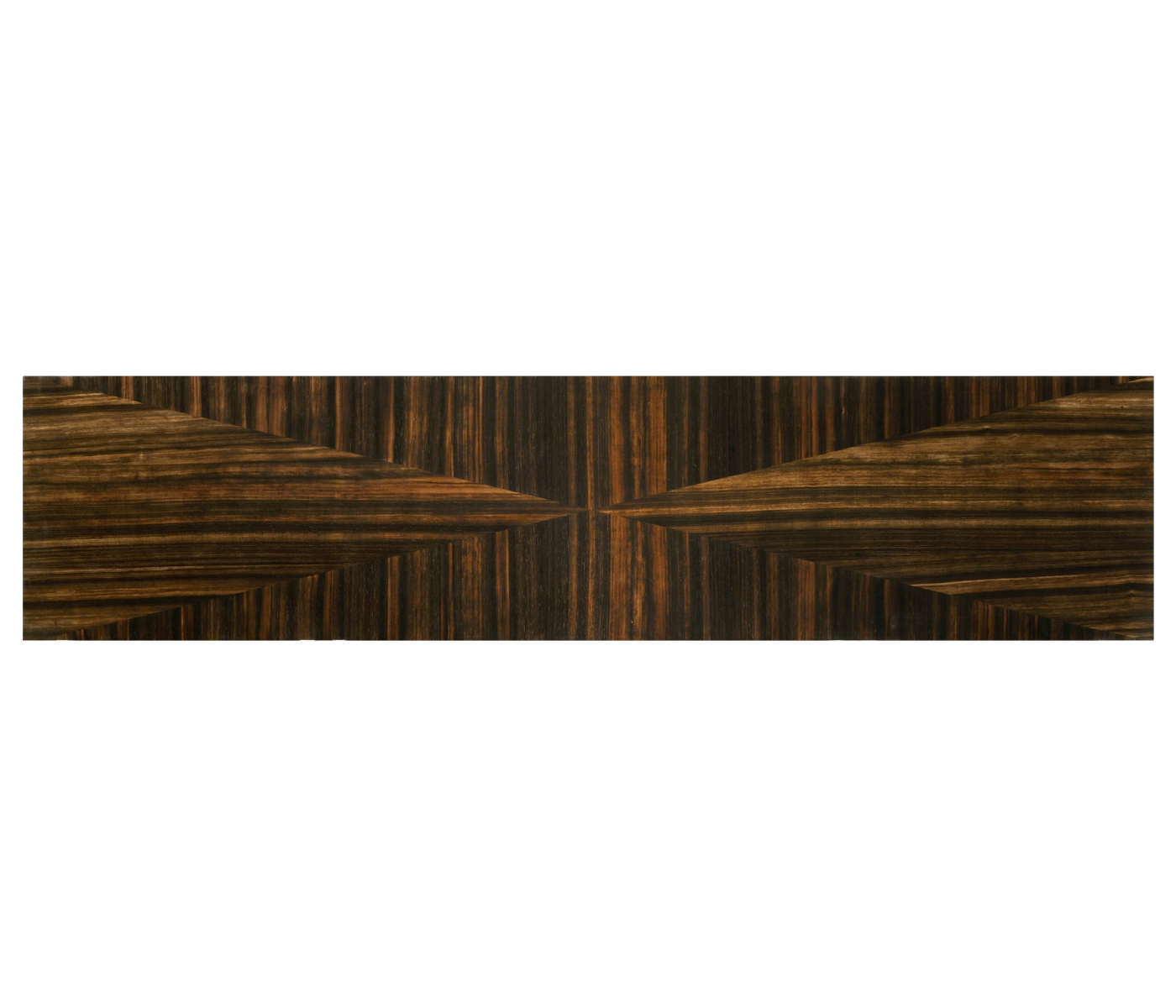 Macassar Ebony Console Table with White Brass Detail
