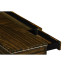 Macassar Ebony Console Table with White Brass Detail