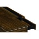 Macassar Ebony Console Table with White Brass Detail