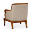 Shallow Carved Walnut Occasional Chair