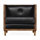 Club Chair with Woven Inlay Design