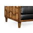 Club Chair with Woven Inlay Design