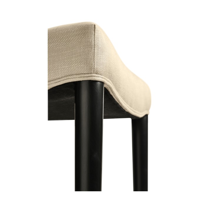 Black Painted Bar Stool