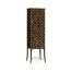 Macassar Ebony Drink Cabinet with White Brass Inlay
