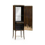 Macassar Ebony Drink Cabinet with White Brass Inlay