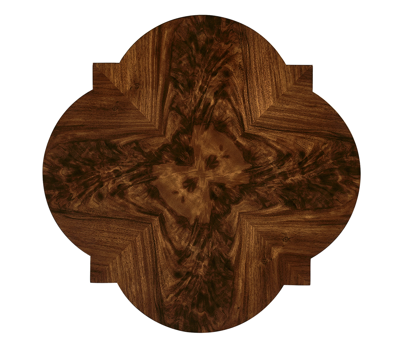 Black Barleytwist Quatrefoil Side Table