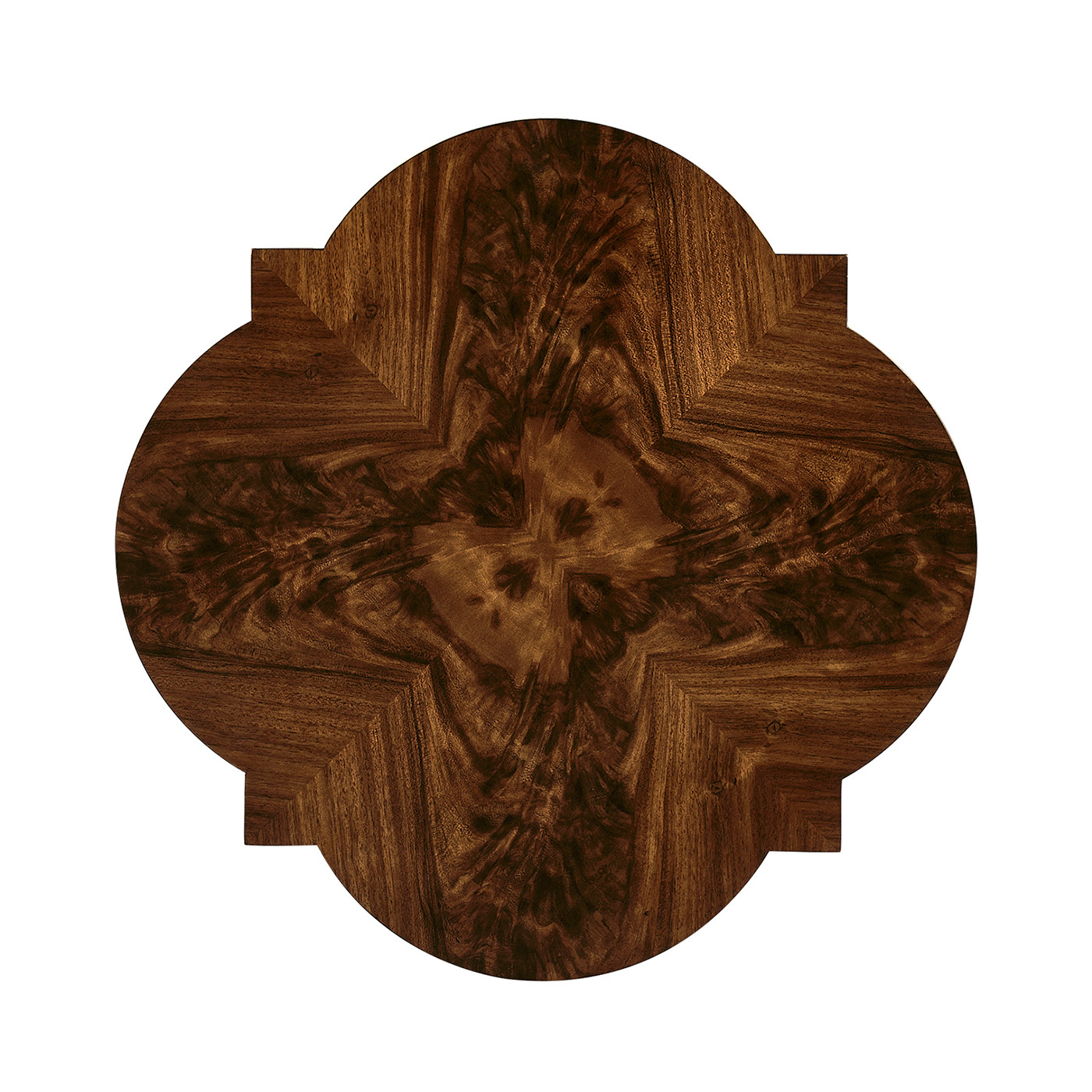 Black Barleytwist Quatrefoil Side Table