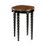 Black Barleytwist Quatrefoil Side Table