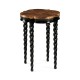 Black Barleytwist Quatrefoil Side Table