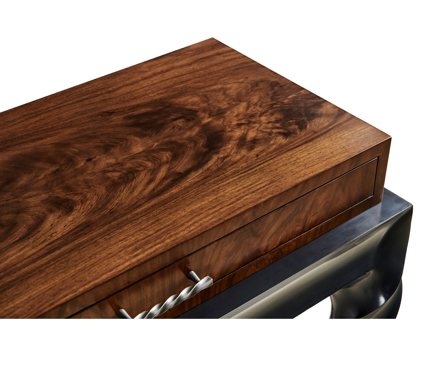 Black Barleytwist Console Table with Drawers