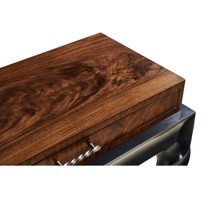 Black Barleytwist Console Table with Drawers