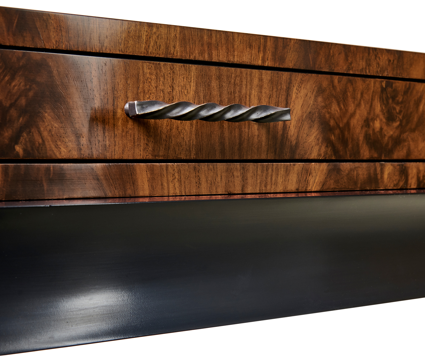 Black Barleytwist Console Table with Drawers