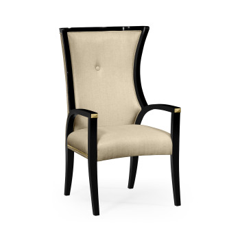 Cosmo Black Painted Dining Arm Chair