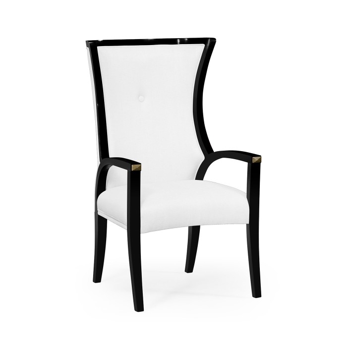 Cosmo Black Painted Dining Arm Chair