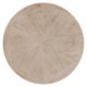 Limed Wood Dining Table with Wrought Iron Base 72