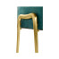 Teal Faux Shagreen and Brass Legged Étagère