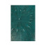 Teal Faux Shagreen and Bronze Legged Console
