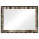 Classic Ebony & Ivory Herringbone Mirror