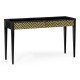 Classic Ebony & Ivory Herringbone Console Table